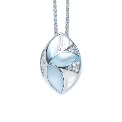 Capri Sparkling Sea Petal Marquise Necklace
