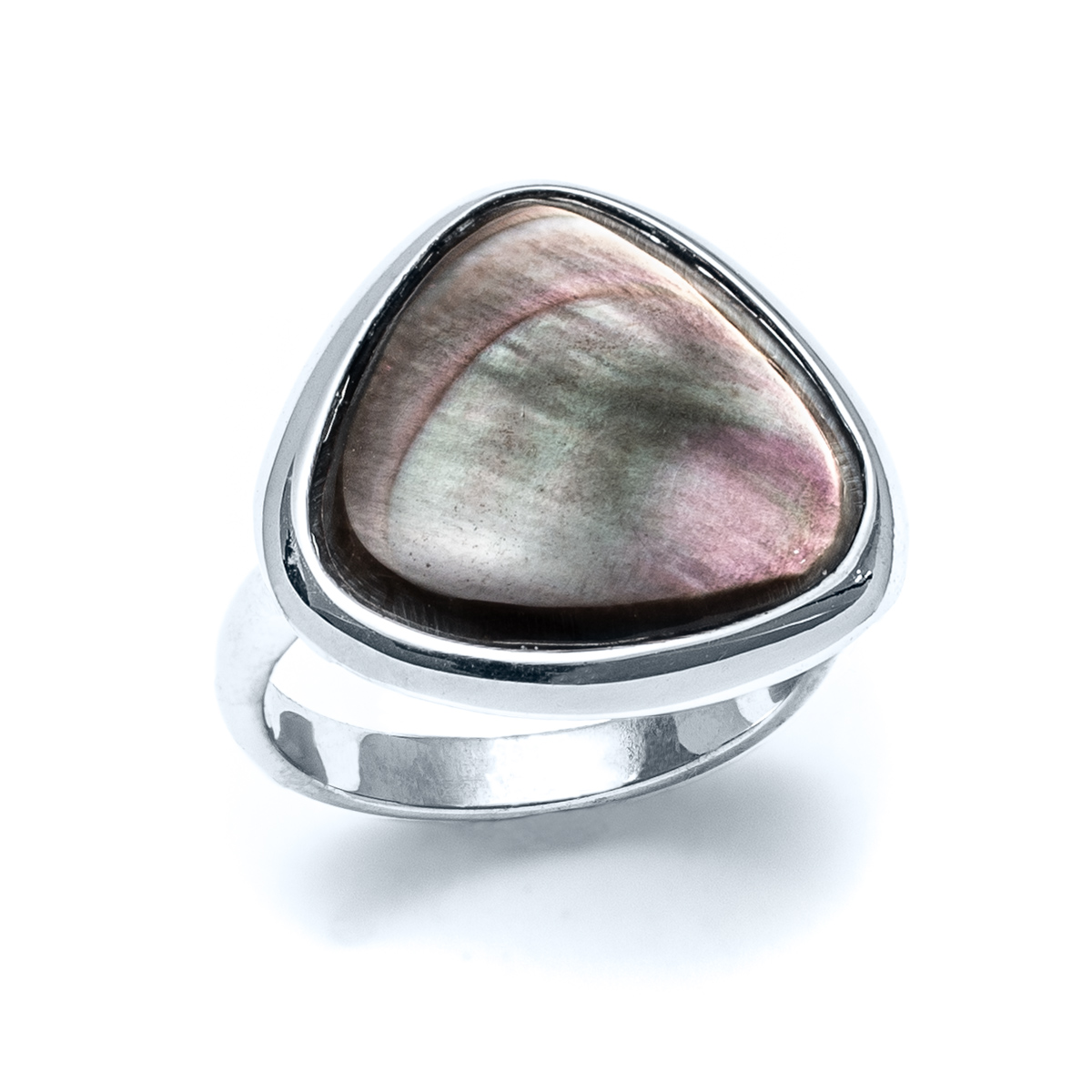 81stgeneration Sterling Silver Floral Filigree Ring – Oval Mother Of Pearl Cabochon, Gothic Victorian Art Nouveau Style Jewelry For Women