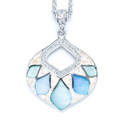 Mosaic Shell Capri Moroccan Bell Necklace