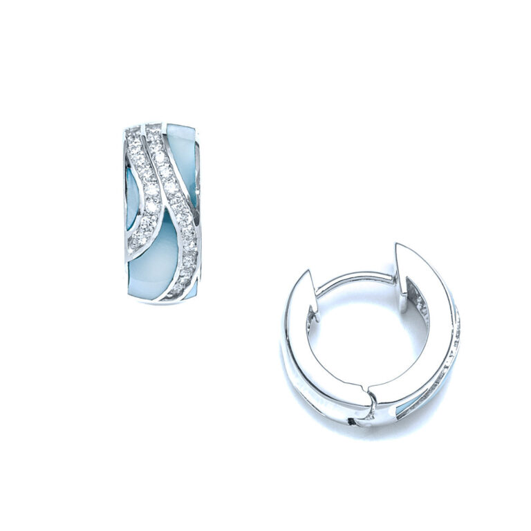 Capri Seaway Huggie Hoop Earrings