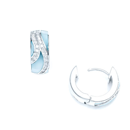 Capri Seaway Huggie Hoop Earrings - Image 2