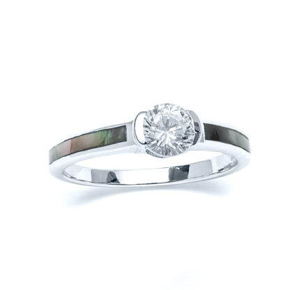 Dark Mother of Pearl Radiant Ring
