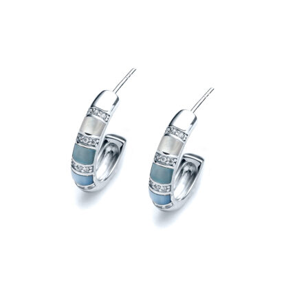 Capri Sand Bar Hoop Earrings - Image 2