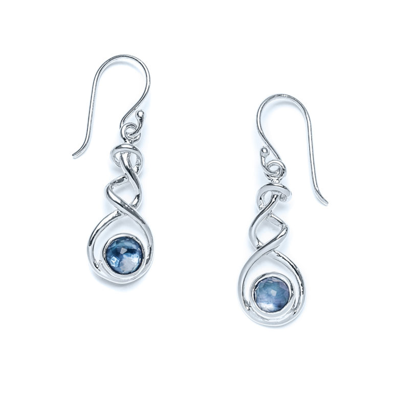 Luminous Shore Coastal Ribbon Earrings