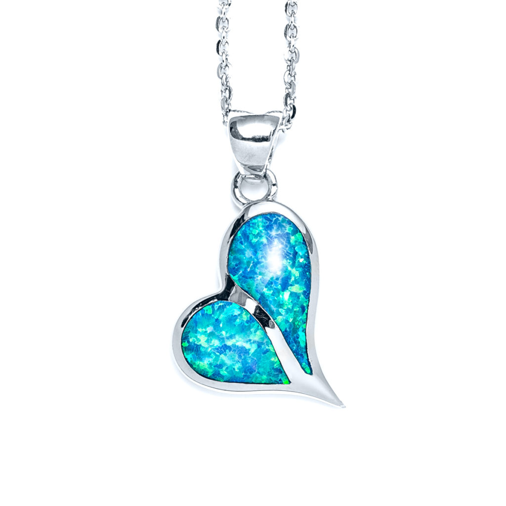 Heart Lumière Opal Diamond Necklace main image 0