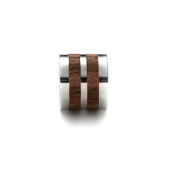 Mens Jewelry Link Double Wood