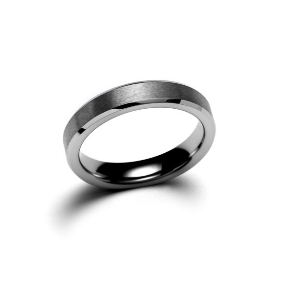 Modern Tungsten Narrow Ring