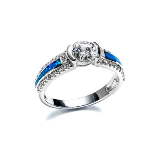 Blue Opal Shine Ring