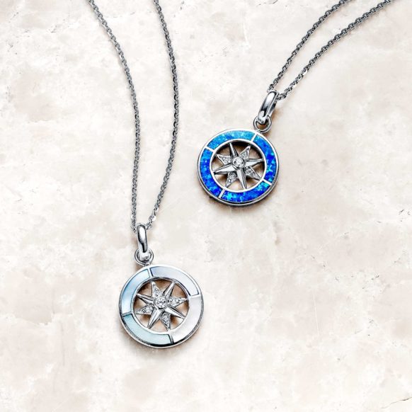 Compass Rose Charm Necklace Flavor Image