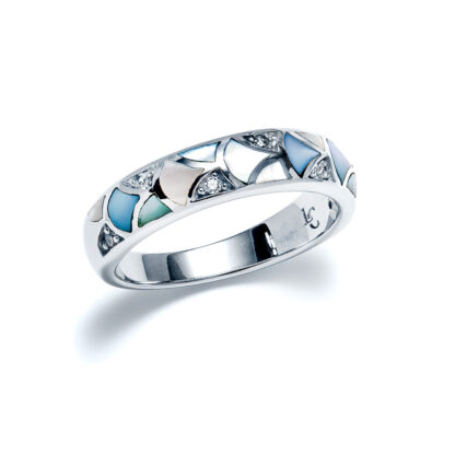 Capri Sparkling Sea Band Ring