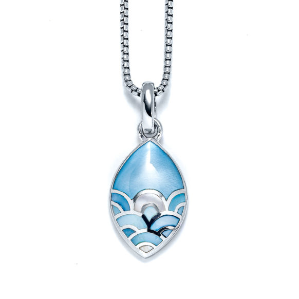 Capri Calming Waves Charm Necklace