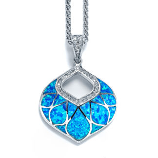 Blue Opal Moroccan Bell Necklace