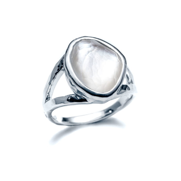 Radiant Pearl Sea Pebble Ring