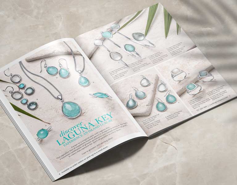 Island Edition | Wade into the pages of the latest Edition.  Vibrant & signature designs are here for your shopping enjoyment.