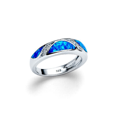 Blue Opal Sunset Ring
