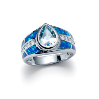 Blue Opal Voyage Ring