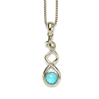 Laguna Coastal Ribbon 14k Yellow Gold Necklace