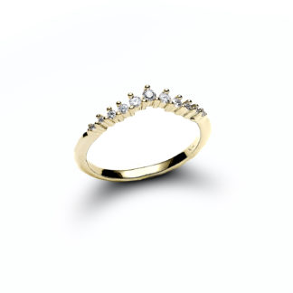 Ailsa Diamond Stacking Ring in 14k Yellow Gold