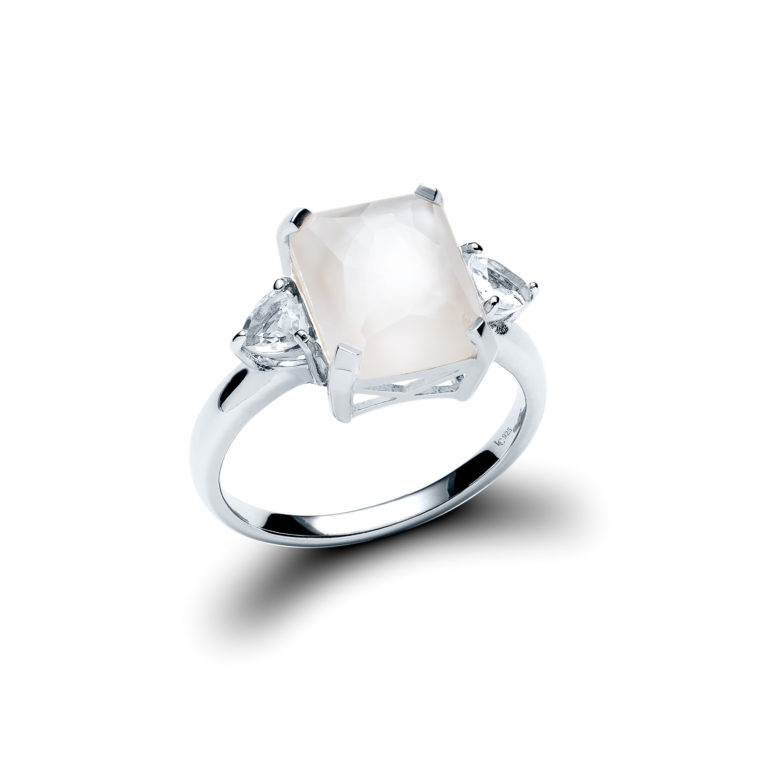 Radiant Pearl Hatteras Ring