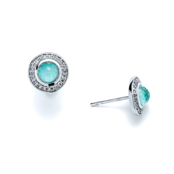 Laguna Round Diamond Stud Earrings