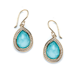 Laguna Teardrop Diamond Earrings in 14k Gold