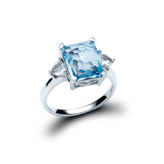 Blue Topaz Hatteras Ring