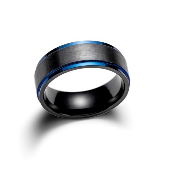 Contour Blue Zirconium Ring