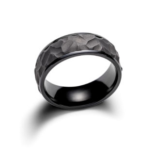 Stormtide Black Zirconium Ring