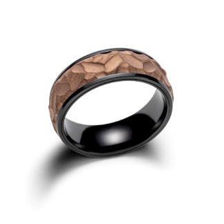 Stormtide Rose Gold Zirconium Ring