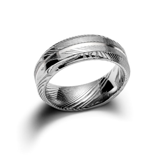 Waveform Steel Islandia Sterling Silver Ring