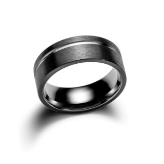 Asymmetry Forged Zirconium Ring