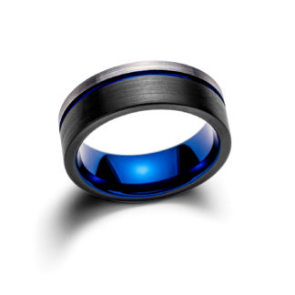 Asymmetry Tri Blue Ring