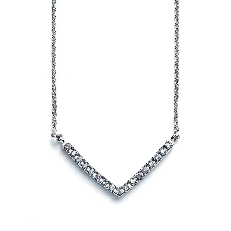 Geo V Sterling Silver Necklace