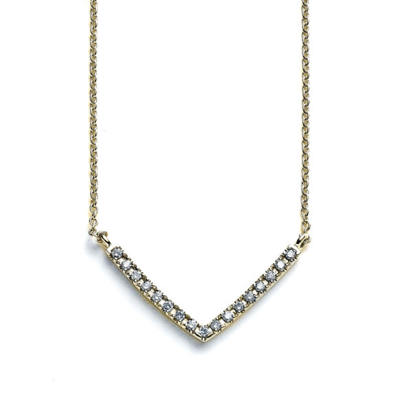 Geo V Yellow Gold Necklace