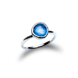 Atlantic Sea Pebble Stacking Ring