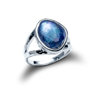 Luminous Shore Sea Pebble Ring