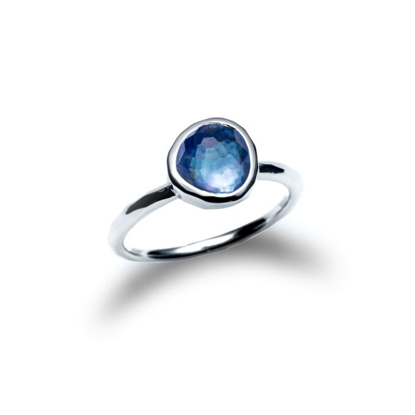 Luminous Shore Sea Pebble Stacking Ring