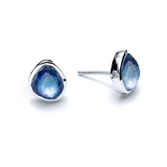 Luminous Shore Sea Pebble Stud Earrings