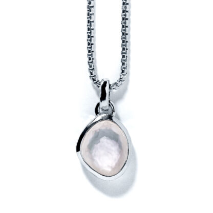 Radiant Pearl Sea Pebble Mini Necklace