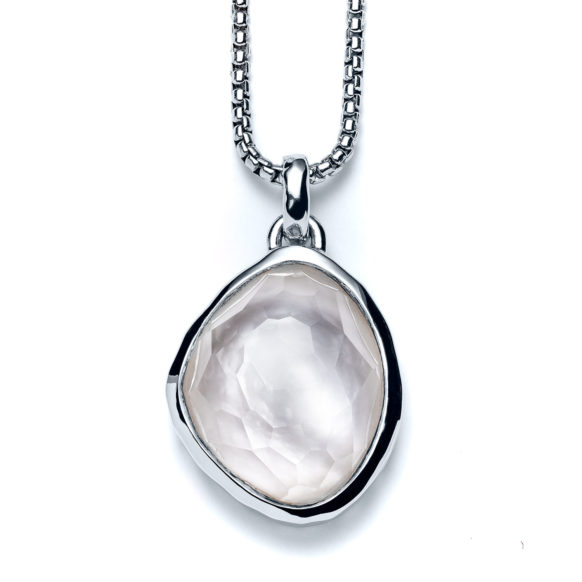 Radiant Pearl Sea Pebble Necklace