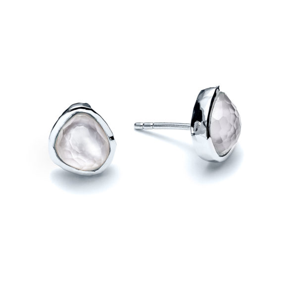 Radiant Pearl Sea Pebble Stud Earrings