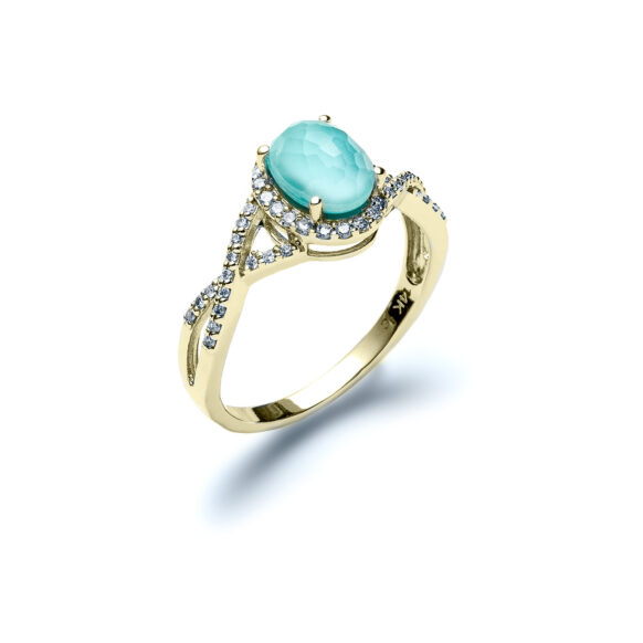 Laguna Raya Yellow Gold Side Ring