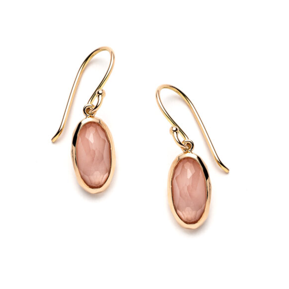 Pink Orchid Rose Gold Cabana Earrings