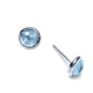 Sky Blue Topaz 7mm Poolside Stud