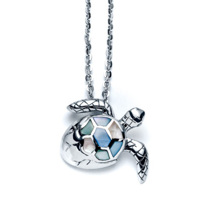 Capri Sea Turtle Hatchling Charm Necklace