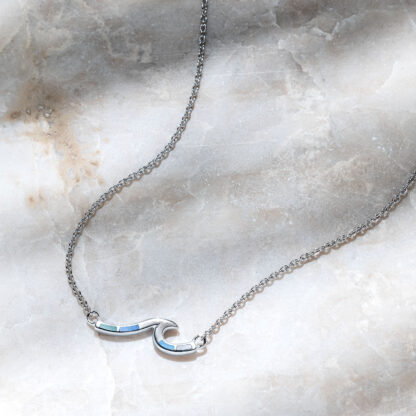 Capri Wave Station Necklace on Stone