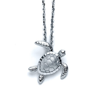 Seaside Sea Turtle Charm Necklace