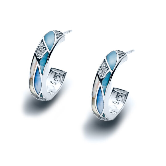 Capri Seafloor Hoop Earrings