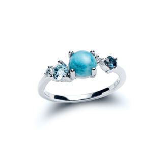 Larimar Shoreline Ring