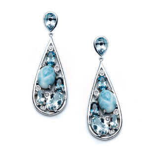 Larimar Treasure Earrings